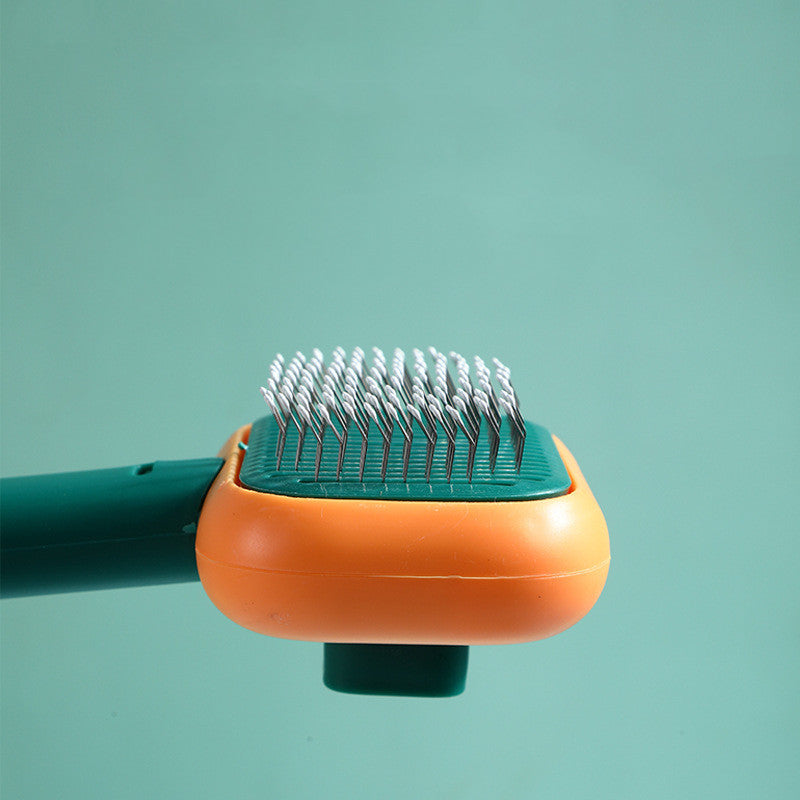 Stainless steel dematting comb open-knot grooming brush — view 5