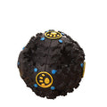 Squeaky treat dispensing giggle ball for dogs in Black