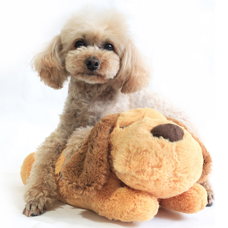 Heartbeat calming plush toy for anxious puppies and dogs — view 2
