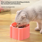 Cat slow feeder bowl anti-gulp minimalist design — view 2