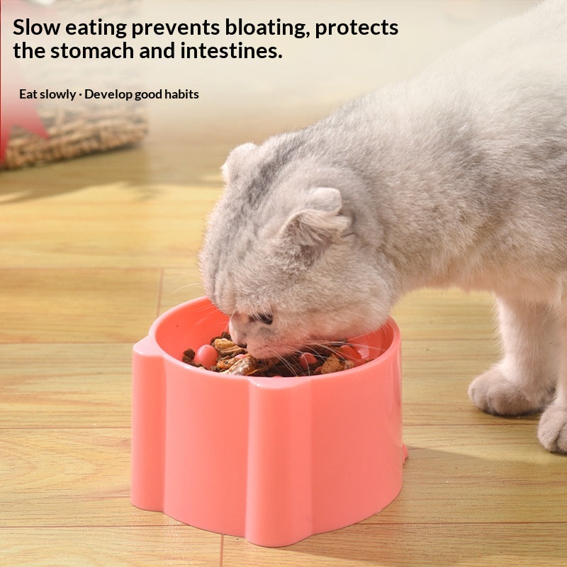 Cat slow feeder bowl anti-gulp minimalist design — view 2