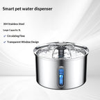 3L stainless steel pet water fountain — view 3