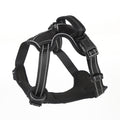 No-pull reflective breathable dog harness safety vest in Black