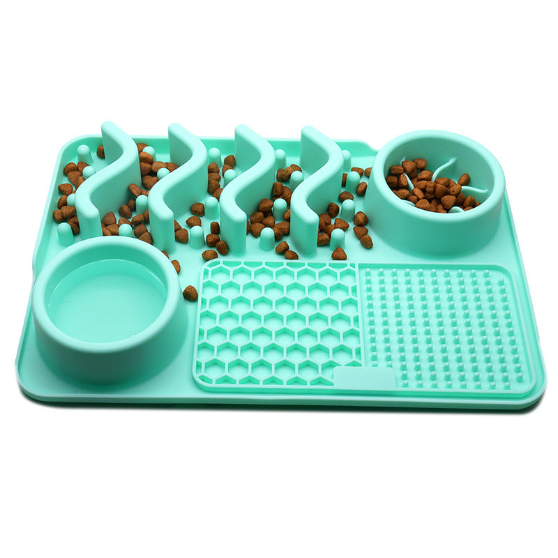 Silicone dog lick mat slow feeder anxiety relief in Small