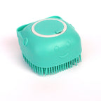 Silicone pet grooming gloves bath massage brush — view 4