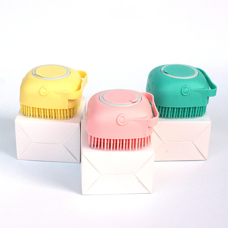 Silicone pet grooming gloves bath massage brush