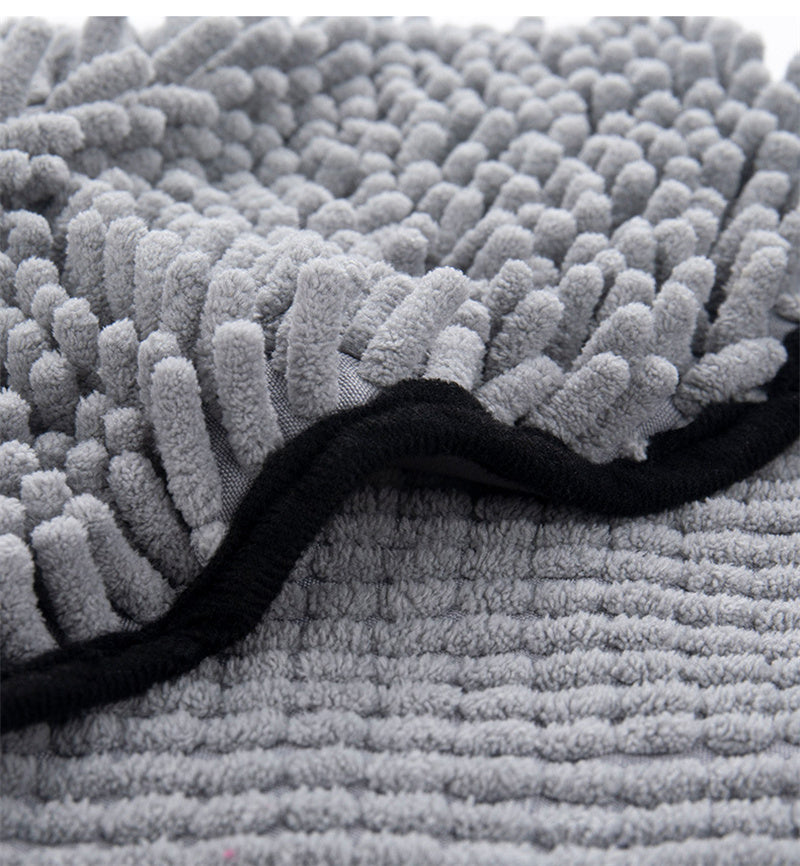 Microfiber pet bath towel quick-dry drying robe — view 6