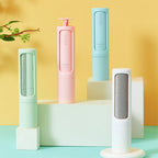 Reusable self-cleaning pet hair remover roller lint brush