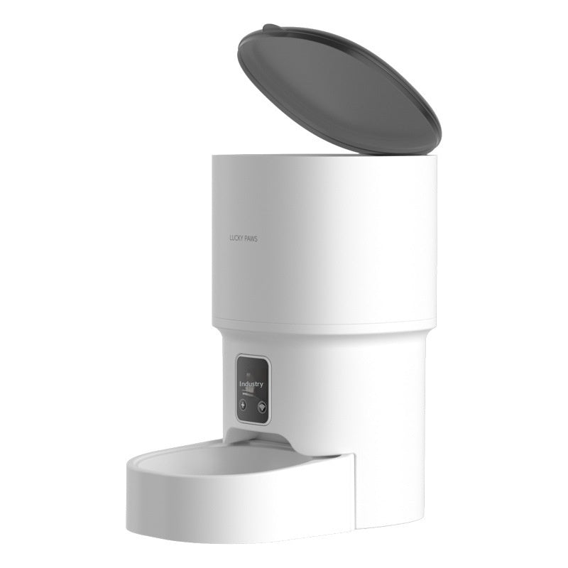 Automatic pet feeder with timer and Wi-Fi control