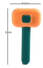 Stainless steel dematting comb open-knot grooming brush — view 4