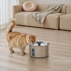 3L stainless steel pet water fountain — view 2