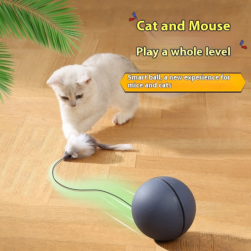 Self-rolling electric mouse cat toy automatic ball — view 2