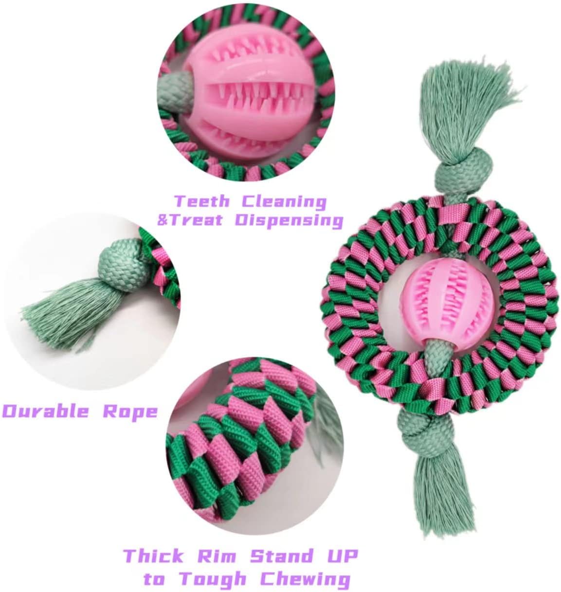 Durable nylon rubber dog chew toy — view 4