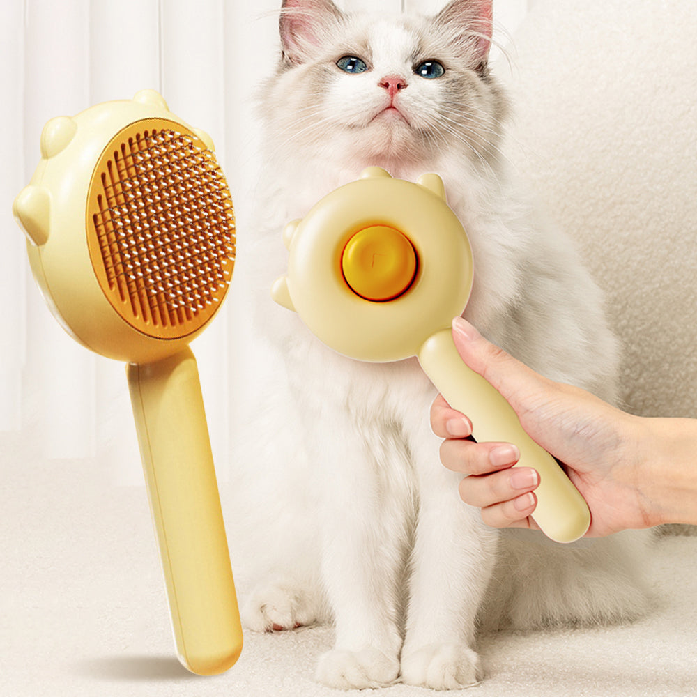 Pet deshedding comb undercoat hair removal scratcher — view 2