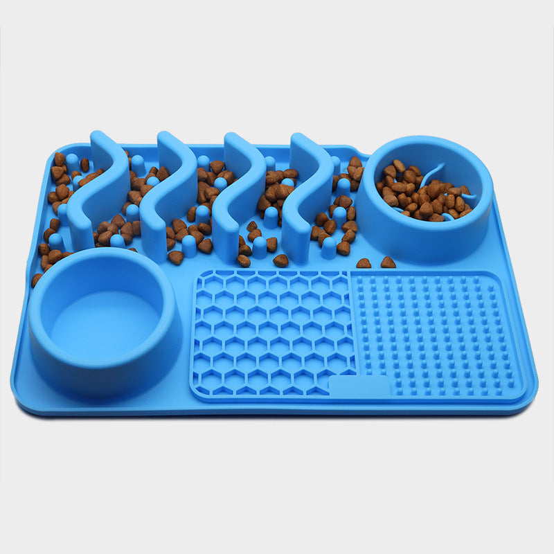 Silicone dog lick mat slow feeder anxiety relief in Small