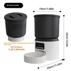 4L automatic pet feeder with Wi-Fi app control in Button