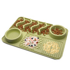 Silicone dog lick mat slow feeder anxiety relief
