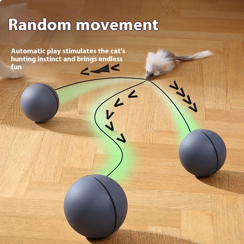 Self-rolling electric mouse cat toy automatic ball — view 3