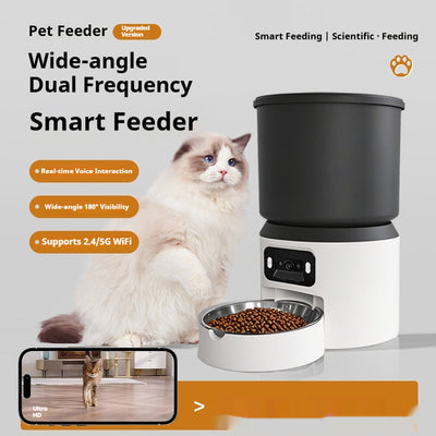 4L Automatic Pet Feeder — Timer or Wi-Fi App Control