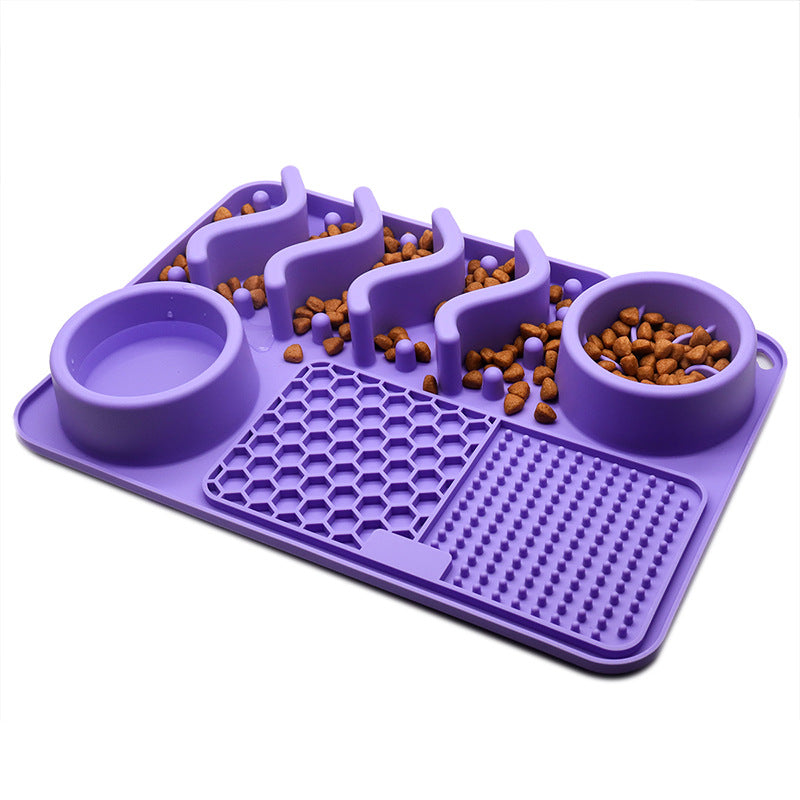Silicone dog lick mat slow feeder anxiety relief in Small