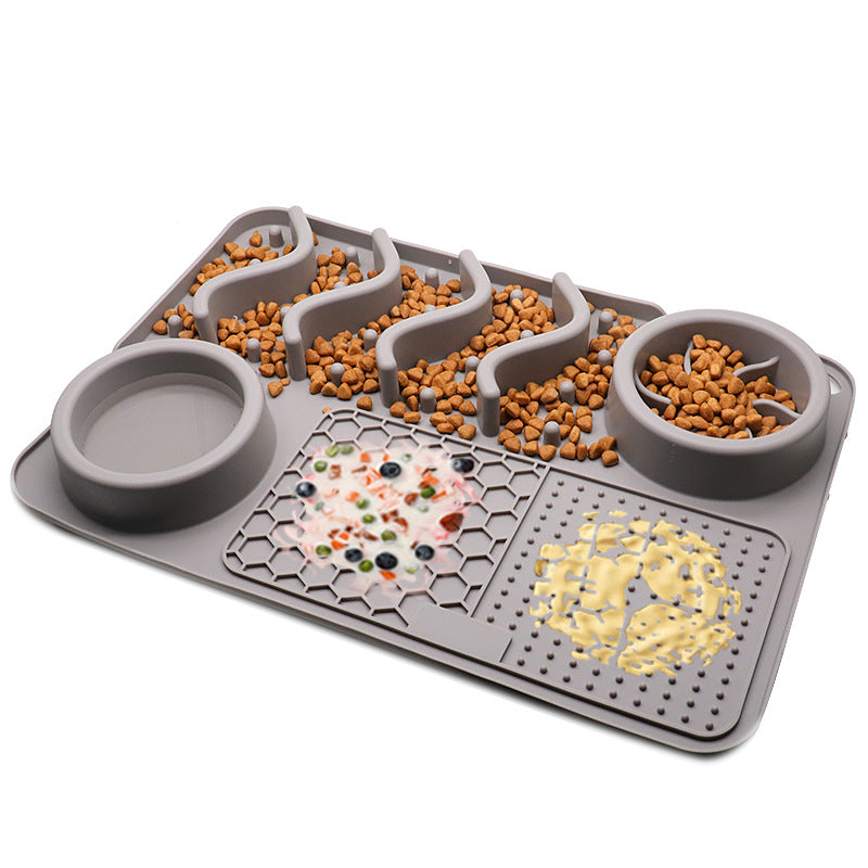 Silicone dog lick mat slow feeder anxiety relief — view 7