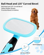 Pet deshedding grooming brush undercoat remover — view 5