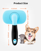 Pet deshedding grooming brush undercoat remover — view 6