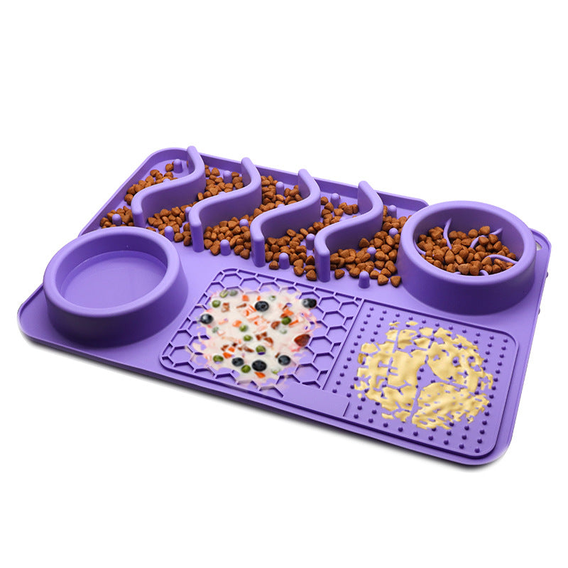 Silicone dog lick mat slow feeder anxiety relief — view 6