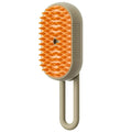 Electric steam cat grooming brush 3-in-1 in Milk Brown